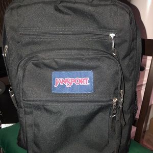 Jansport black large backpack